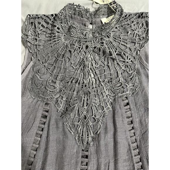 So Cute! Gray Women’s Dress By Entro Lace Lined Size Small NWT - Picture 15 of 16